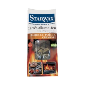 Carrés allume-feu pour barbecue, poêle et cheminée 3 Carrés allume-feu pour barbecue, poêle et cheminée